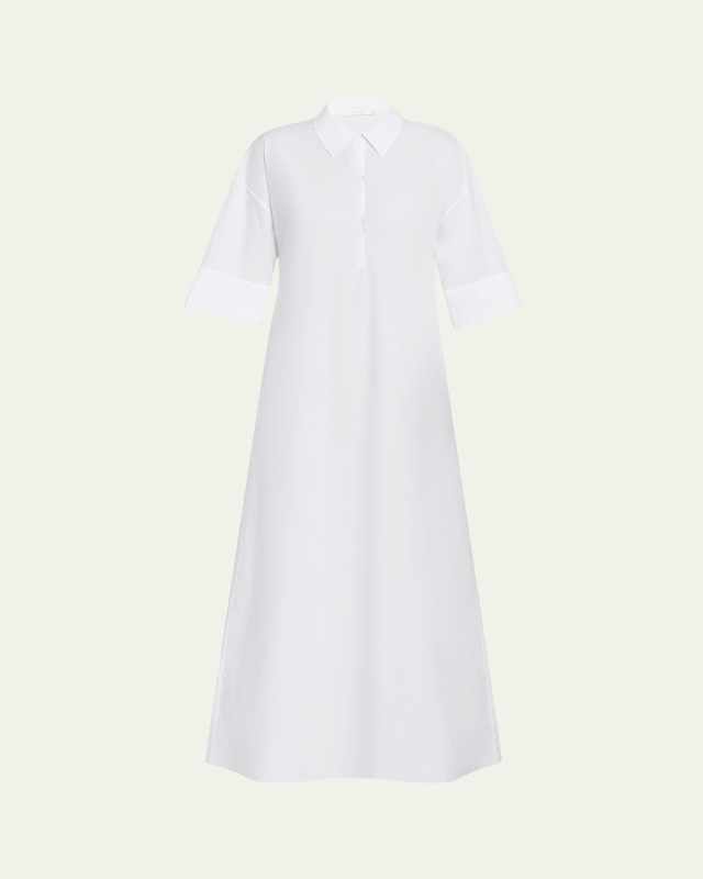Eveline Three-Quarter Sleeve Maxi Dress